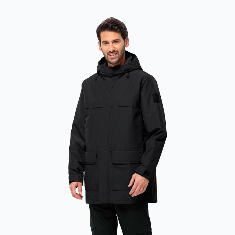 Jack Wolfskin men's winter jacket Winterlager Parka black