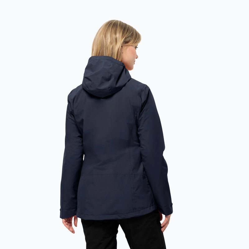 Jack Wolfskin women's Moonrise 3In1 jacket night blue 2