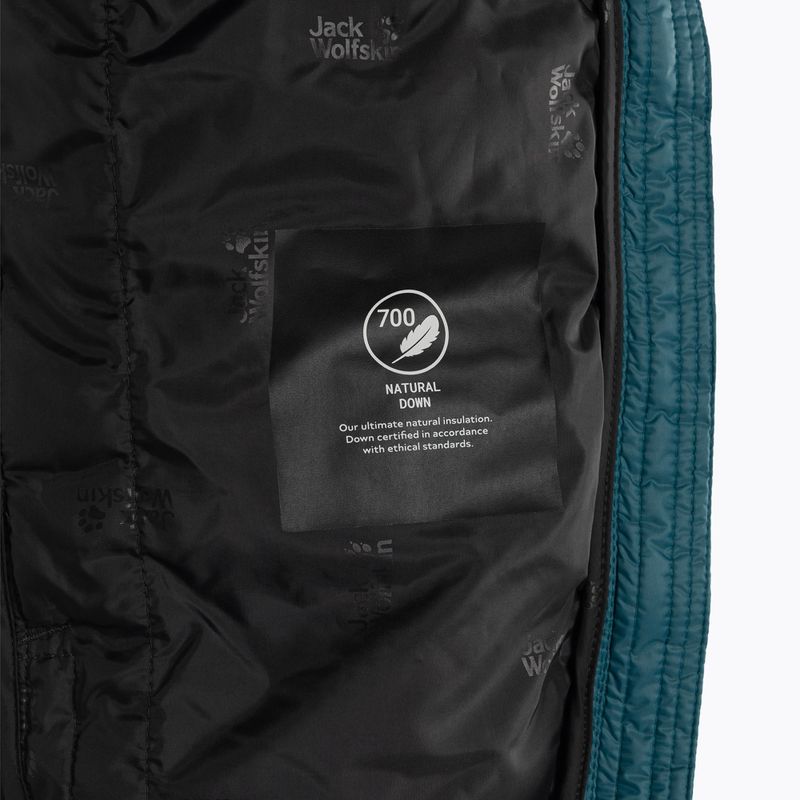 Jack Wolfskin men's down jacket Dna Tundra Down Hoody black-blue 1206612_4133_006 6