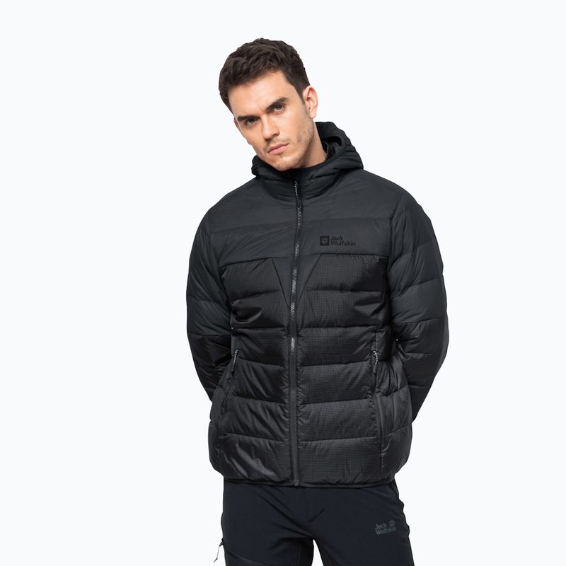 Jack Wolfskin men's down jacket Dna Tundra Down Hoody black 1206612_6350_006
