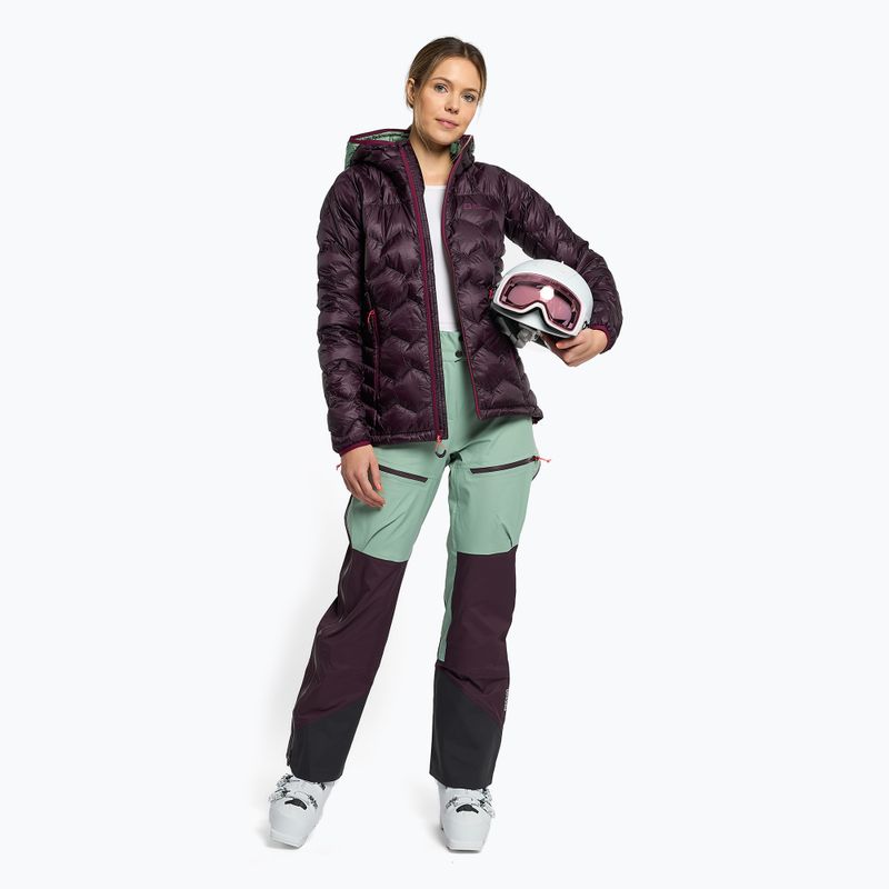 Jack Wolfskin women's Alpspitze Down Hoody ski jacket purple 1206791_2042 2