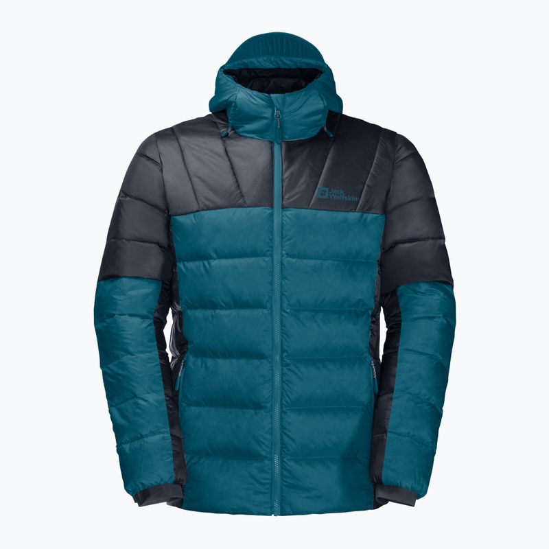 Jack Wolfskin men's down jacket Nebelhorn Down Hoody blue 1207141_4133 6