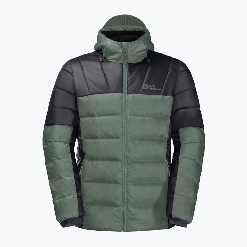 Jack Wolfskin men's down jacket Nebelhorn Down Hoody green 1207141_4311 6