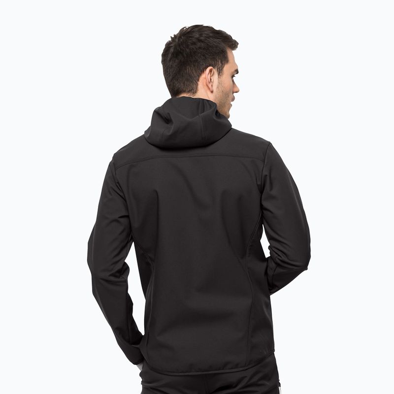 Jack Wolfskin Bornberg Hoody men's softshell jacket black 1307471_6000 2