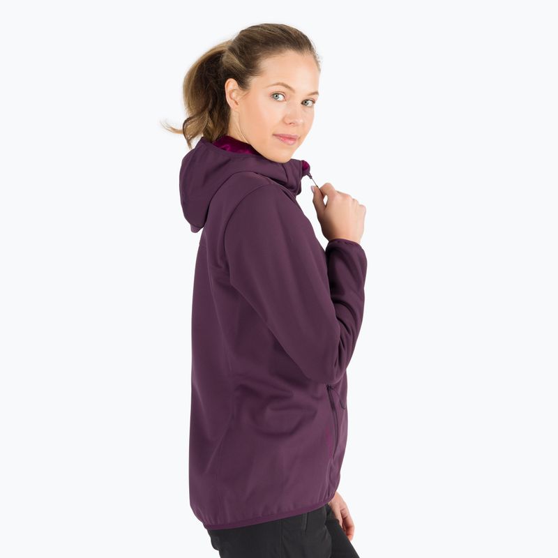 Jack Wolfskin women's softshell jacket Windhain Hoody purple 1307481 3