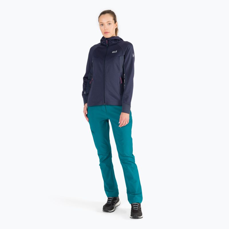 Jack Wolfskin women's softshell trousers Geigelstein blue 1507731 2