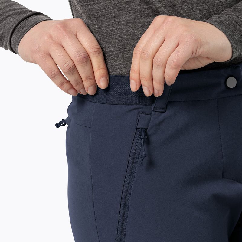 Jack Wolfskin women's softshell trousers Geigelstein Slim night blue 5