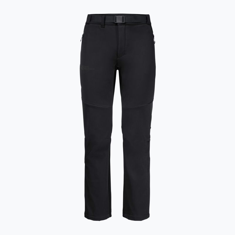 Men's softshell trousers Jack Wolfskin Stollberg black 1507821 5