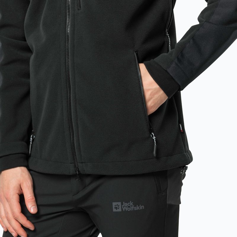 Jack Wolfskin men's Blizzard fleece sweatshirt black 1702945 5