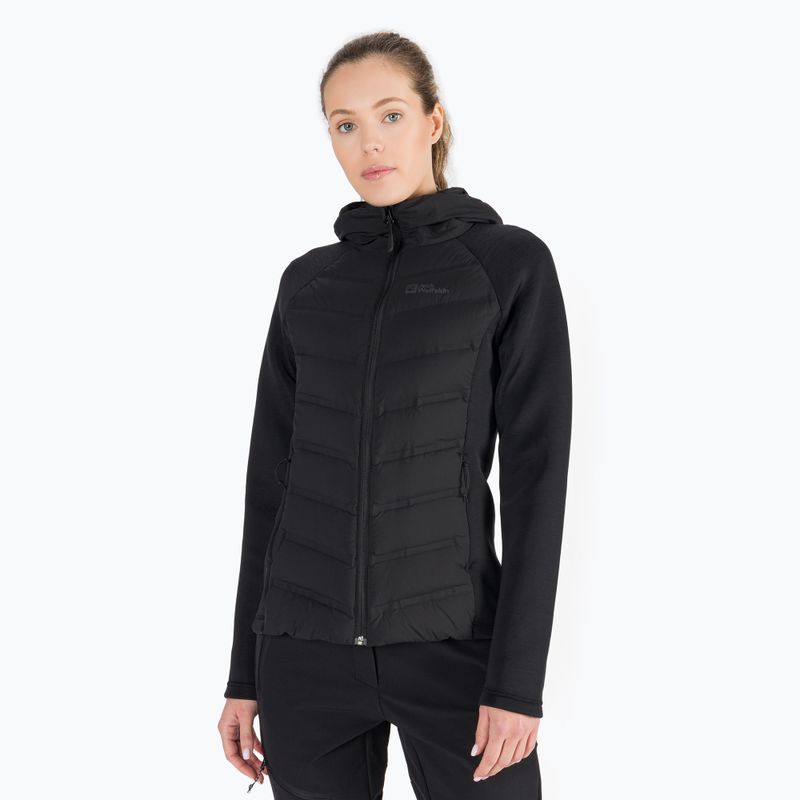 Jack Wolfskin women's Tasman Down Hybrid jacket black 1707273_6000_005