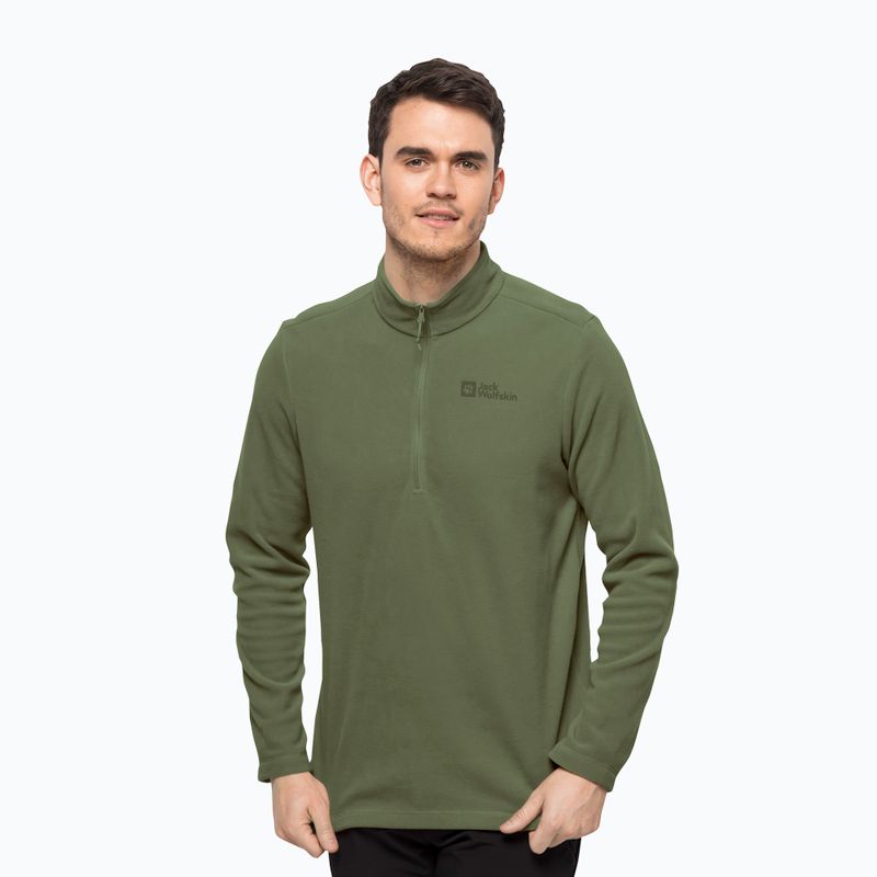Jack Wolfskin men's fleece sweatshirt Taunus HZ green 1709522_4129_002