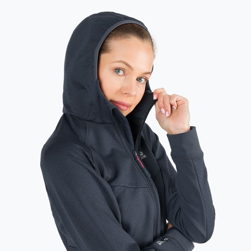 Women's fleece Jack Wolfskin Hydro Grid Fleece grey 1709911 5