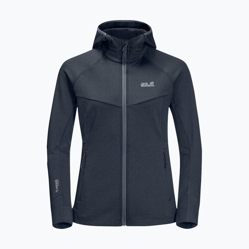 Women's fleece Jack Wolfskin Hydro Grid Fleece grey 1709911 9