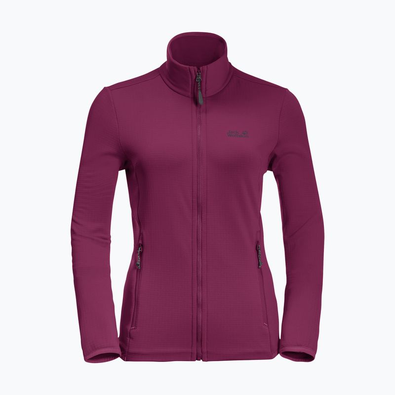Jack Wolfskin women's Peak Grid Fleece sweatshirt purple 1710351_1014_005 8