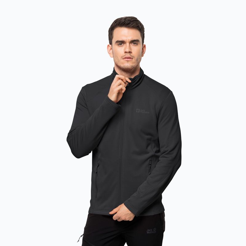 Jack Wolfskin men's Kolbenberg fleece sweatshirt black 1710521