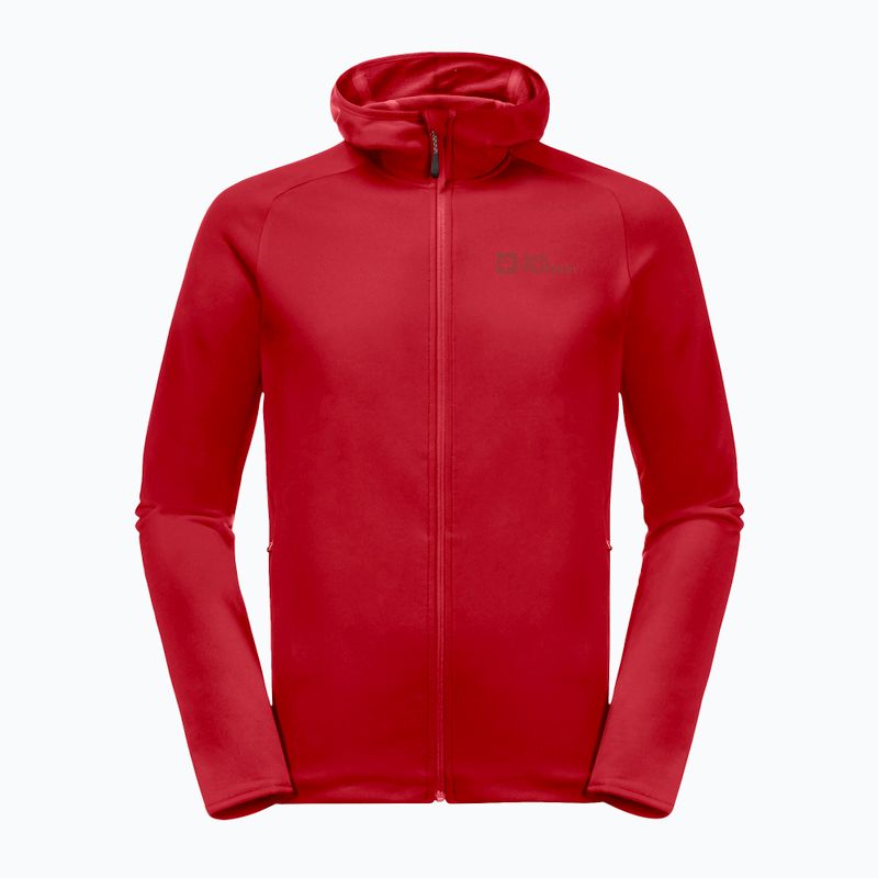 Jack Wolfskin men's Baiselberg fleece sweatshirt red 1710541 5