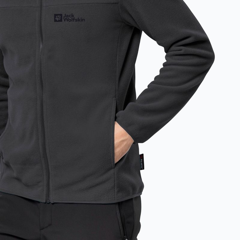 Jack Wolfskin men's Beilstein fleece sweatshirt black 1710551 4