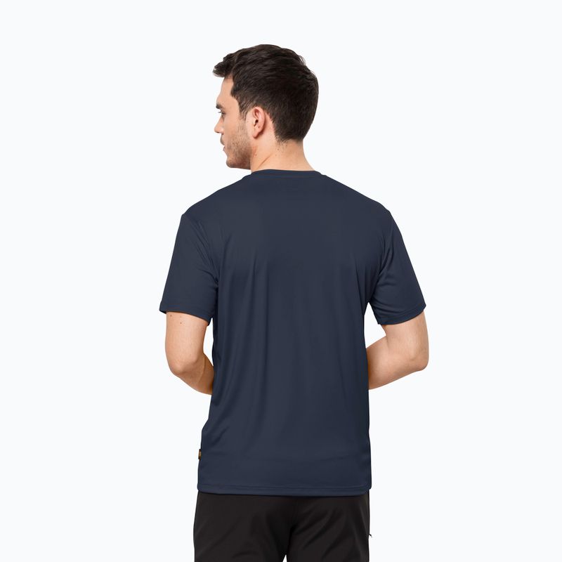 Jack Wolfskin men's trekking T-shirt Tech navy blue 1807071_1010 2