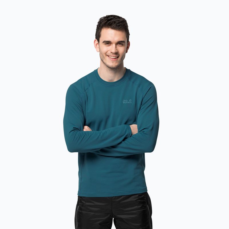 Jack Wolfskin men's trekking longsleeve T-shirt Infinite LS blue 1808311