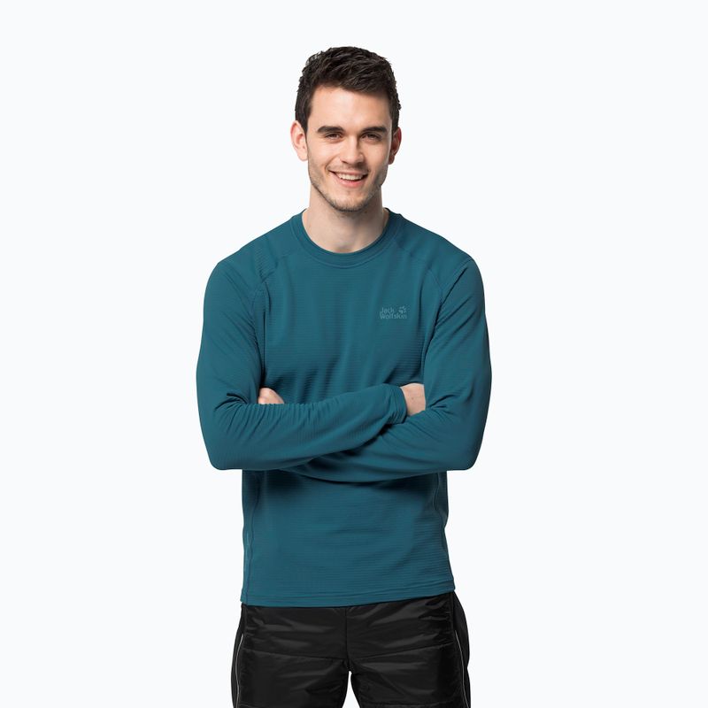 Jack Wolfskin men's trekking longsleeve T-shirt Infinite LS blue 1808311 2