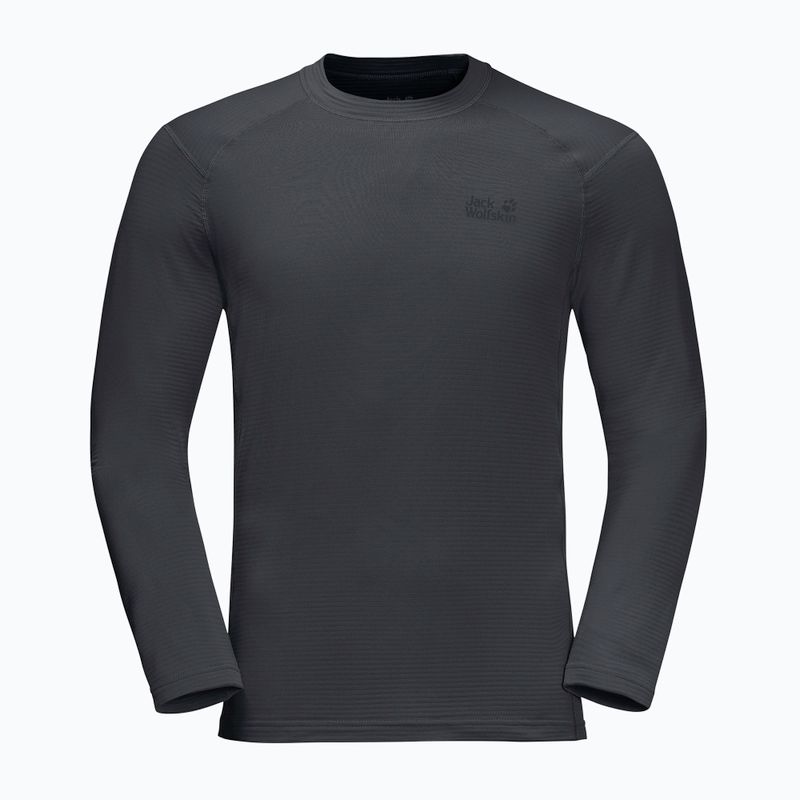 Jack Wolfskin men's trekking longsleeve T-shirt Infinite LS graphite 1808311 4