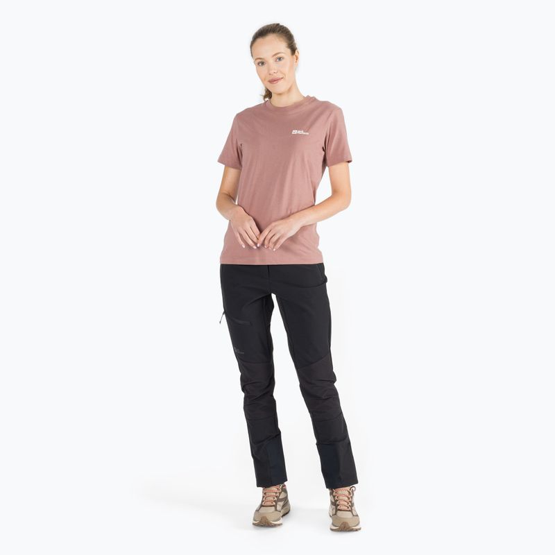 Jack Wolfskin women's t-shirt Essential pink 1808352_3068 2