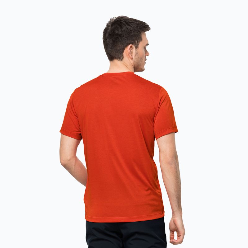 Jack Wolfskin men's trekking T-shirt Hiking Graphic orange 1808761_3017 2