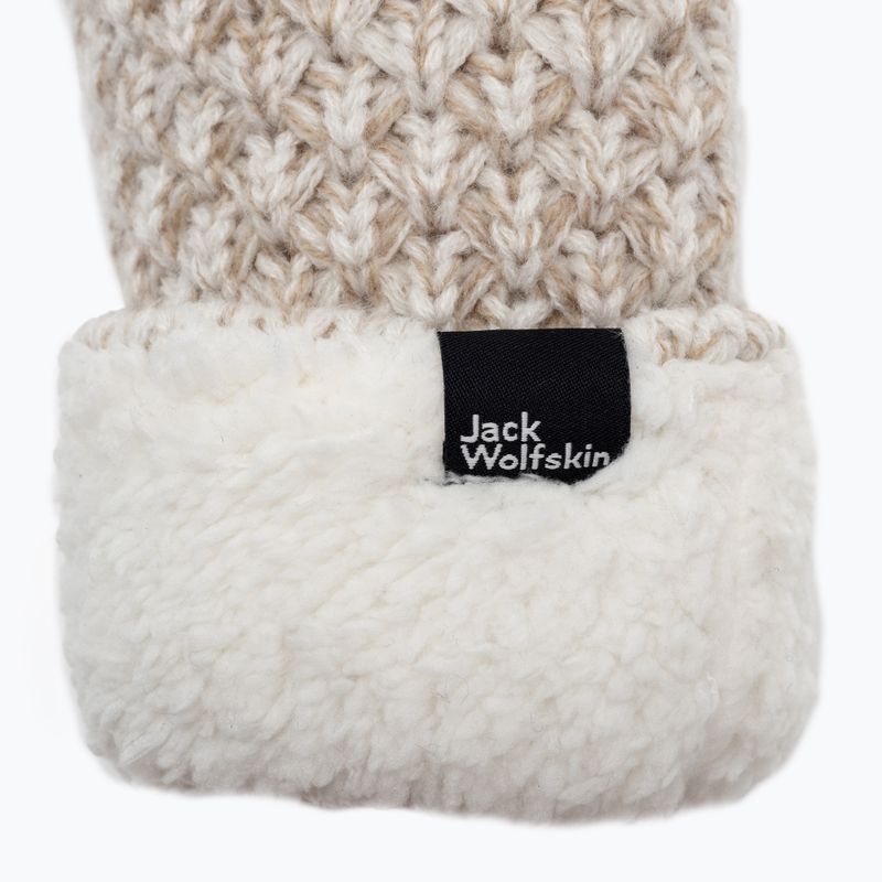 Jack Wolfskin women's winter gloves Highloft Knit beige 1908001_5062_003 4