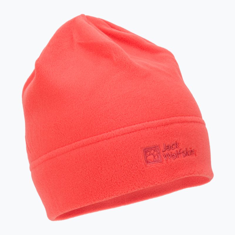 Jack Wolfskin Real Stuff orange fleece winter beanie 1909852