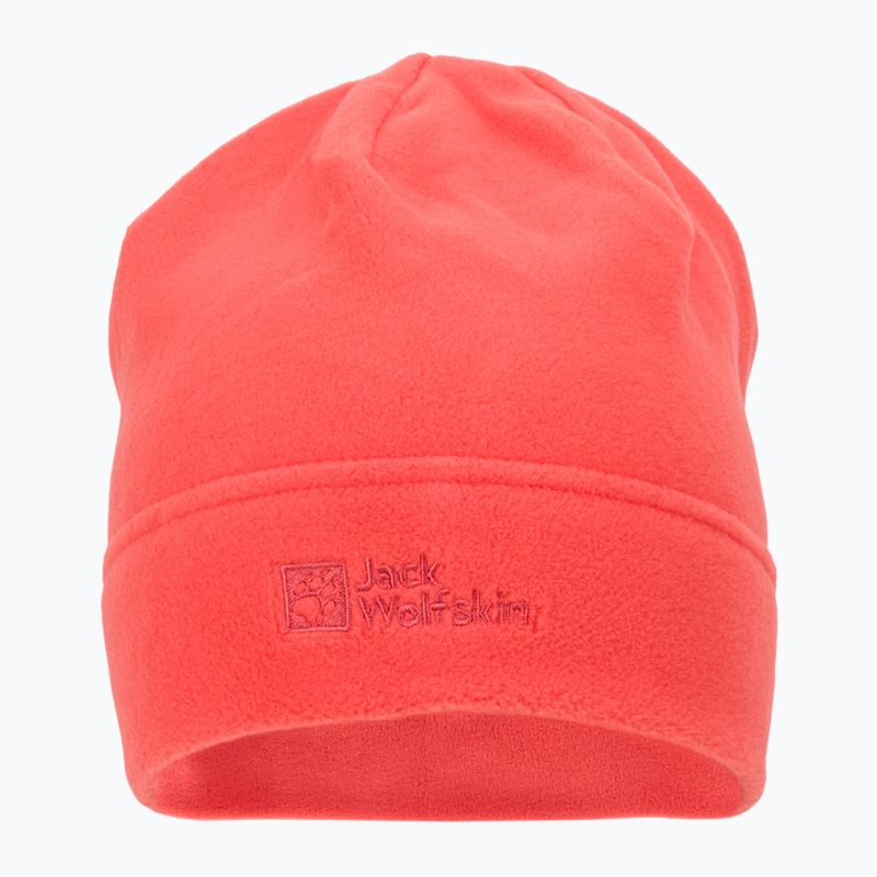 Jack Wolfskin Real Stuff orange fleece winter beanie 1909852 2