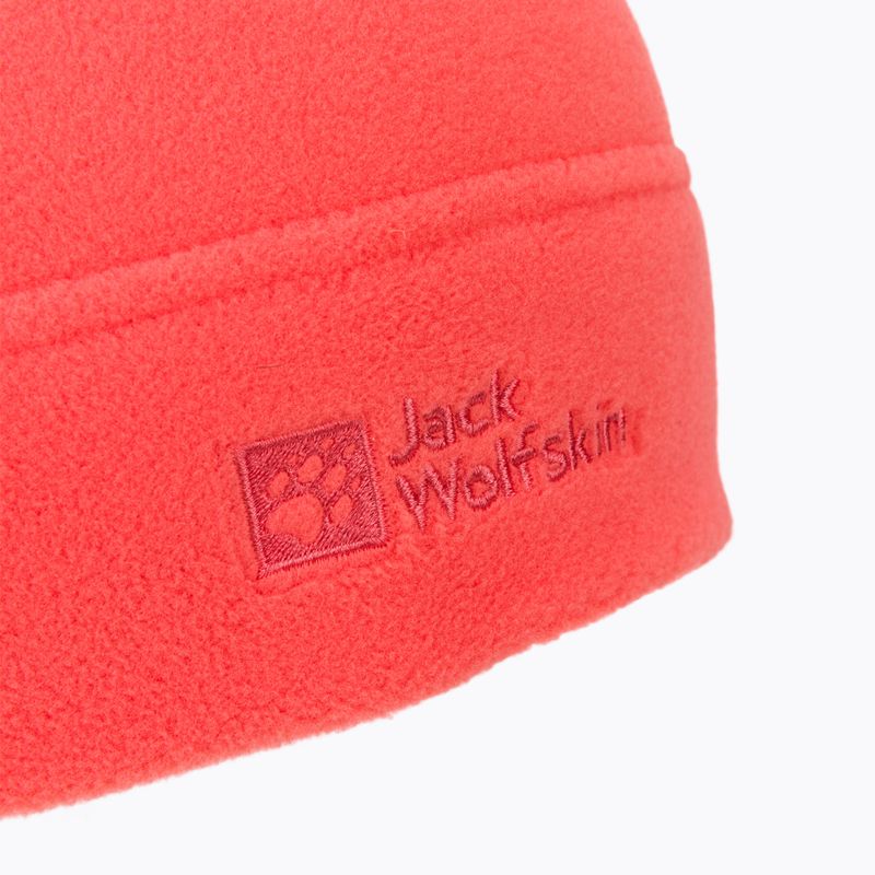 Jack Wolfskin Real Stuff orange fleece winter beanie 1909852 3