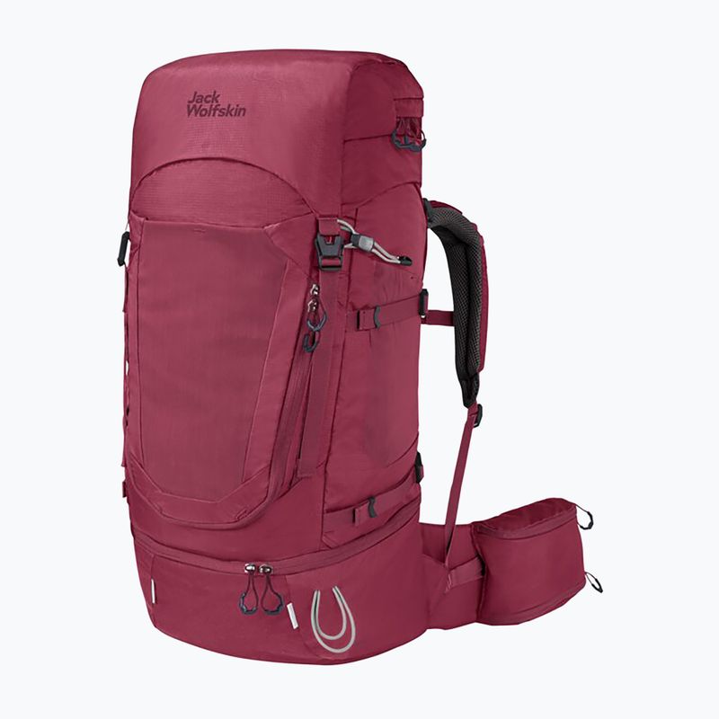 Jack Wolfskin women's trekking backpack Highland Trail 50+5 burgundy 2010111