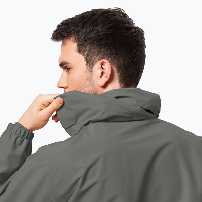 Jack Wolfskin men's Stormy Point 2L rain jacket green 1111142 4