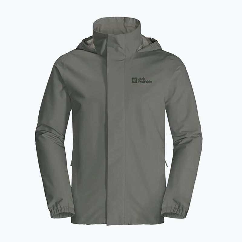 Jack Wolfskin men's Stormy Point 2L rain jacket green 1111142 9