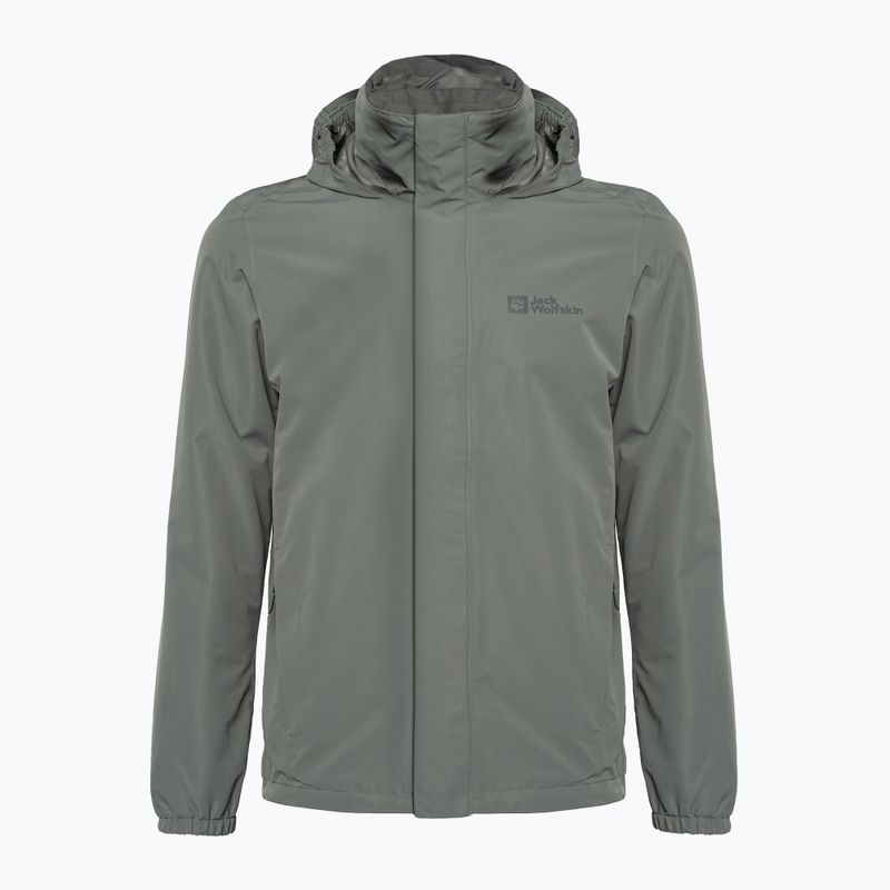 Jack Wolfskin men's Stormy Point 2L rain jacket green 1111142 6