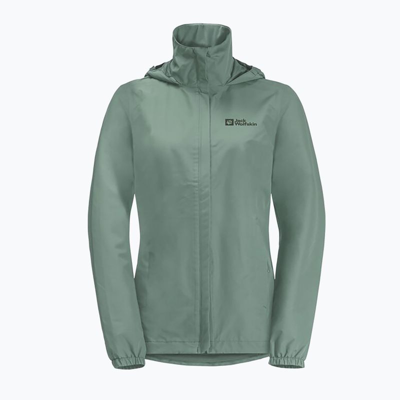 Jack Wolfskin women's Stormy Point 2L rain jacket green 1111202 10