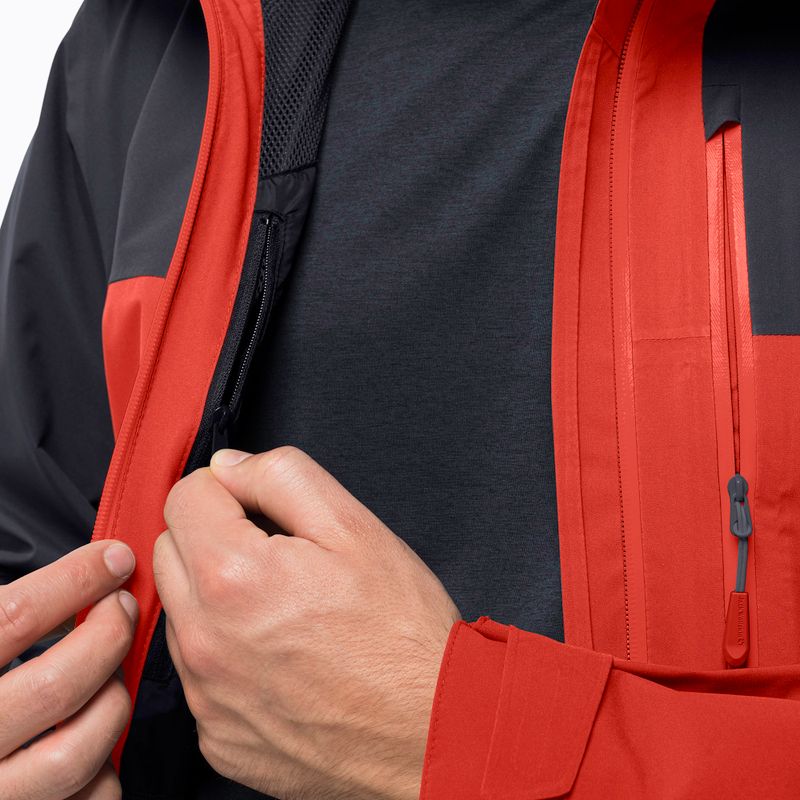 Jack Wolfskin men's Go Hike rain jacket red 1114051 4