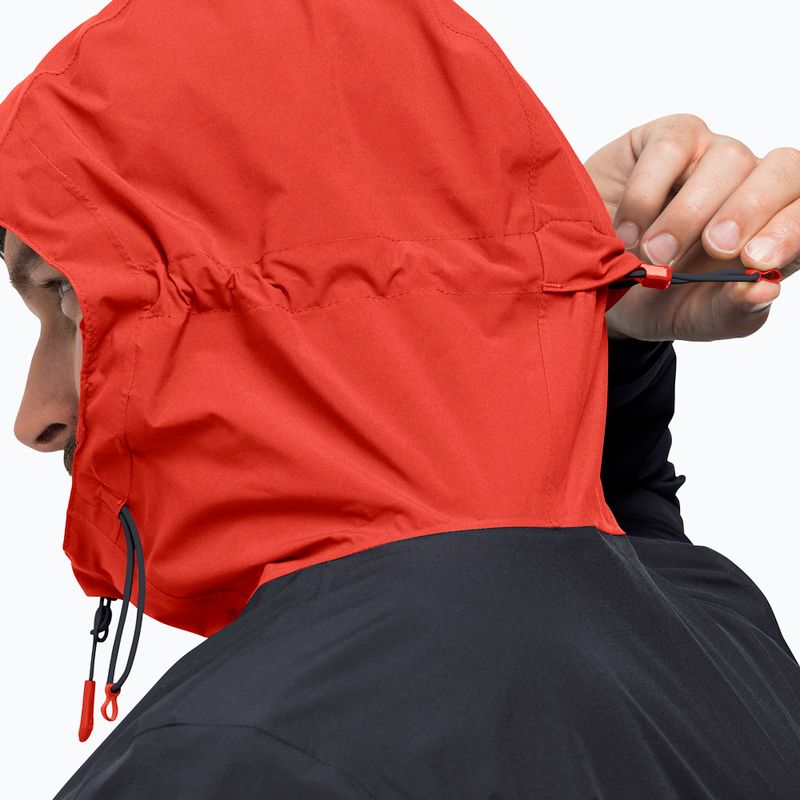 Jack Wolfskin men's Go Hike rain jacket red 1114051 6