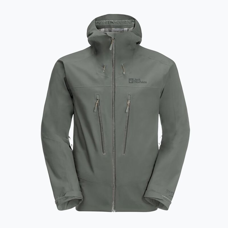 Jack Wolfskin men's rain jacket Kammweg 3L Jkt M green 1115831 11