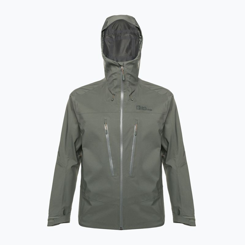 Jack Wolfskin men's rain jacket Kammweg 3L Jkt M green 1115831 6