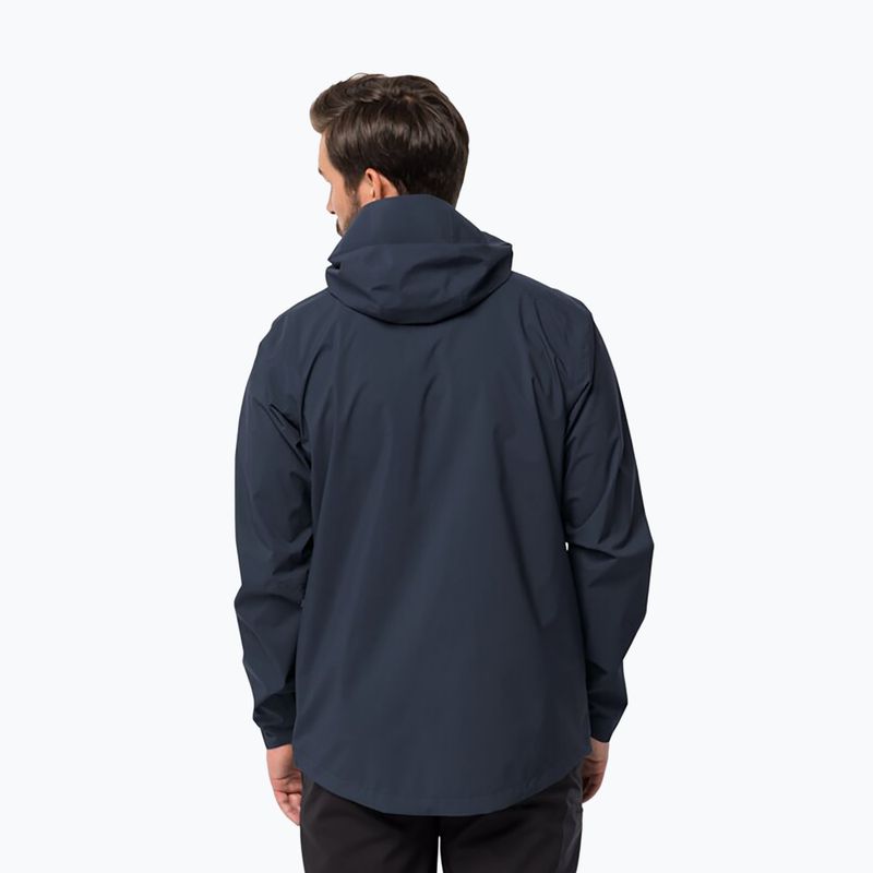 Jack Wolfskin men's rain jacket Elsberg 2.5L blue 1115881_1010_002 2