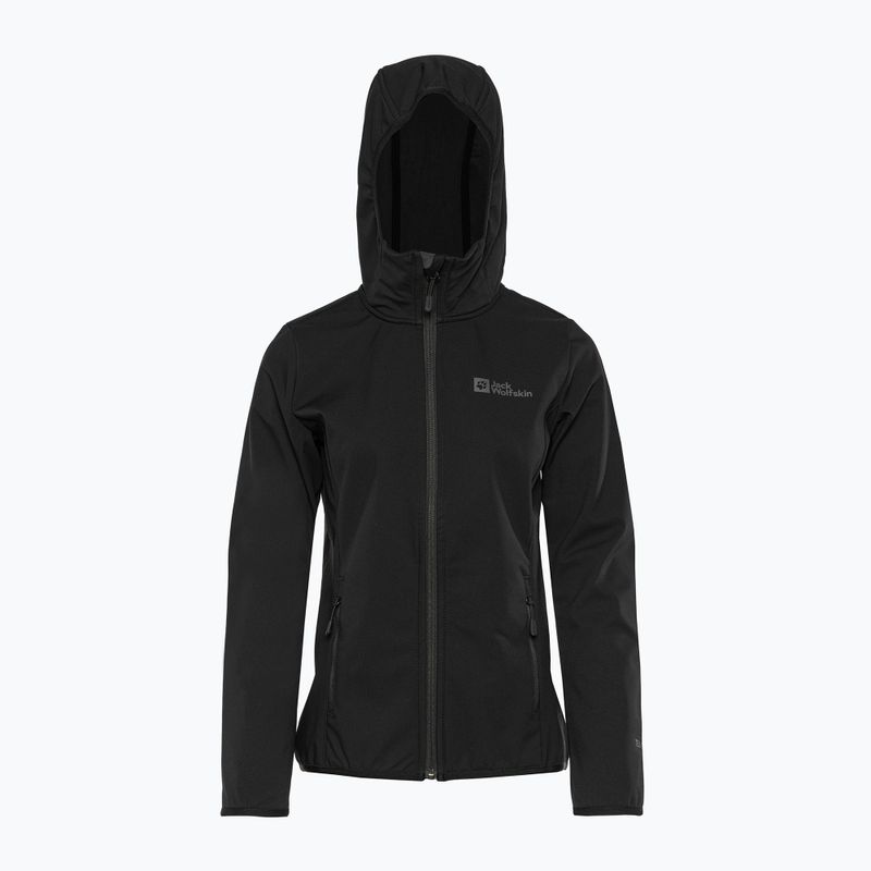 Jack Wolfskin Bornberg Hoody women's softshell jacket black 1307691 4