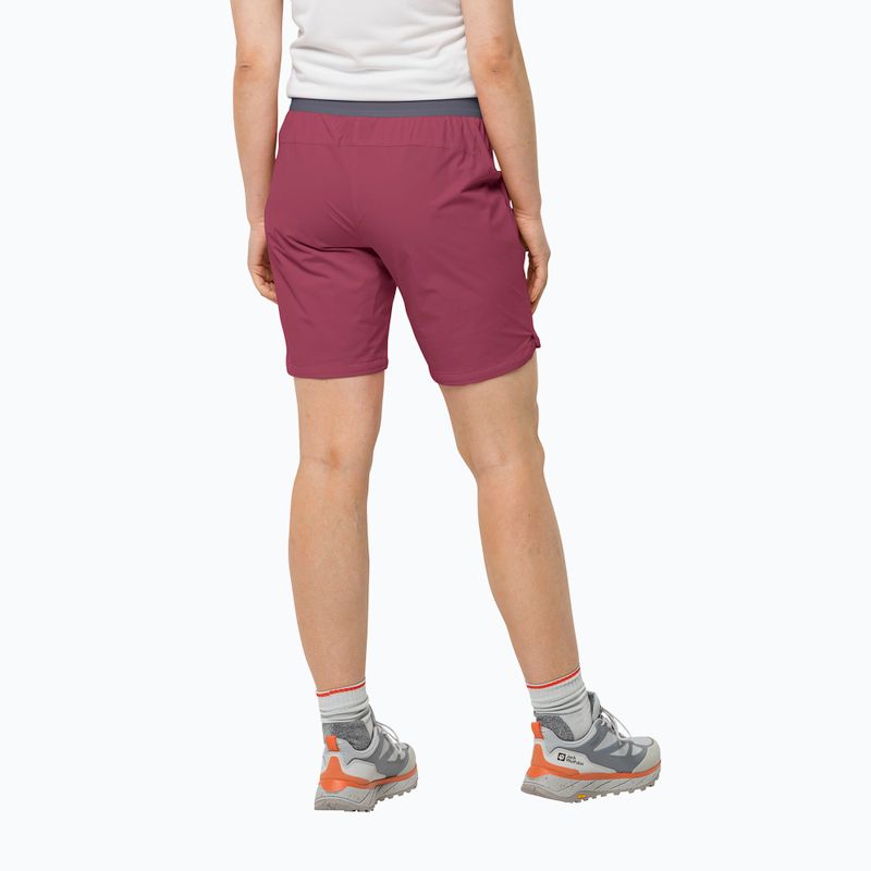 Jack Wolfskin Hilltop Trail women's trekking shorts red 1505462 2