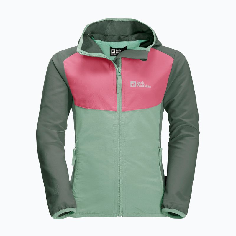 Jack Wolfskin children's softshell jacket Turbulence green 1606385