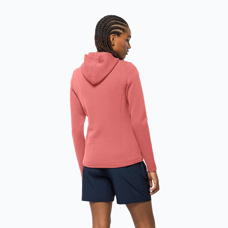 Women's trekking jacket Jack Wolfskin Modesto Hooded pink 1706254 2