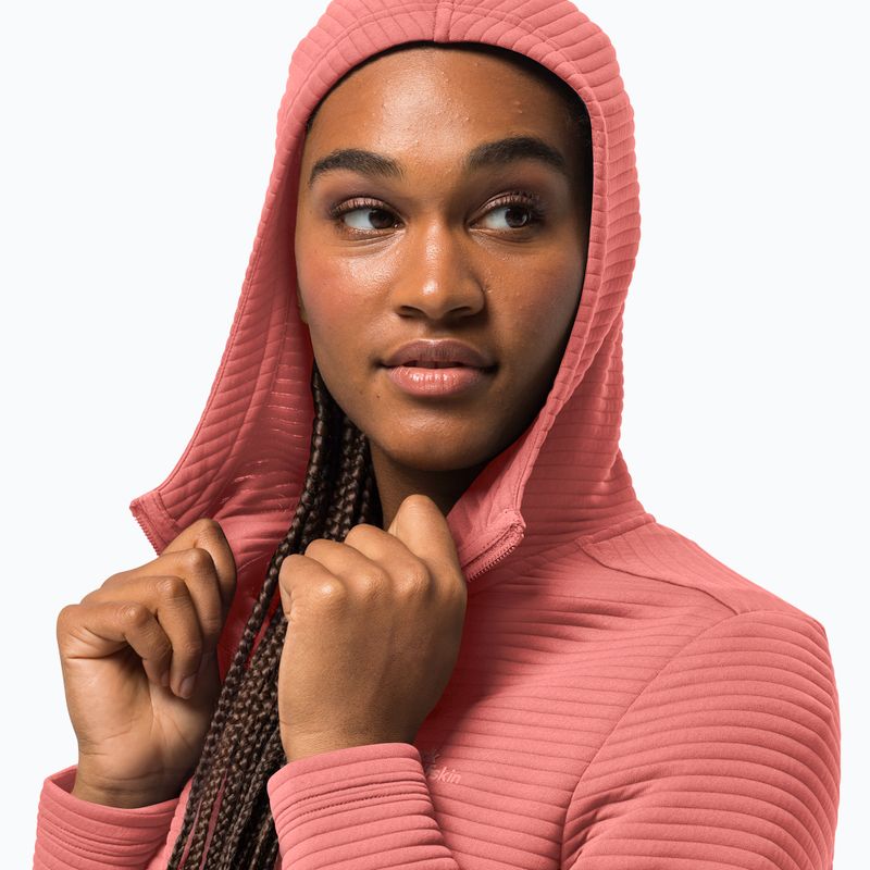 Women's trekking jacket Jack Wolfskin Modesto Hooded pink 1706254 3