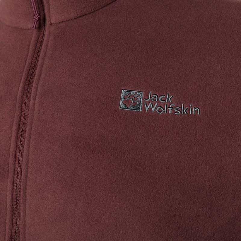 Jack Wolfskin men's trekking sweatshirt Taunus HZ maroon 1709522 6