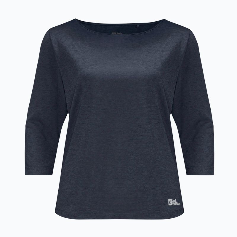 Jack Wolfskin women's trekking t-shirt Jwp 3/4 navy blue 1806655 3