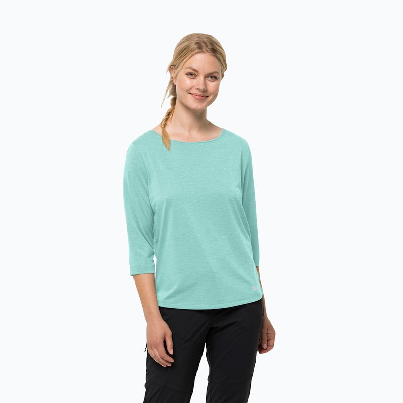 Jack Wolfskin women's trekking T-shirt Jwp 3/4 blue 1806655