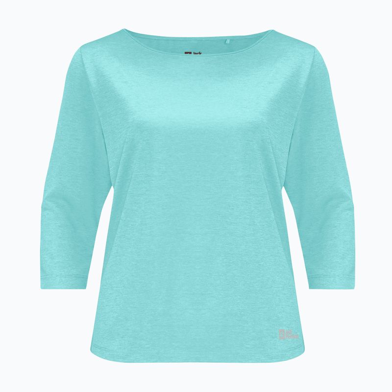 Jack Wolfskin women's trekking T-shirt Jwp 3/4 blue 1806655 3